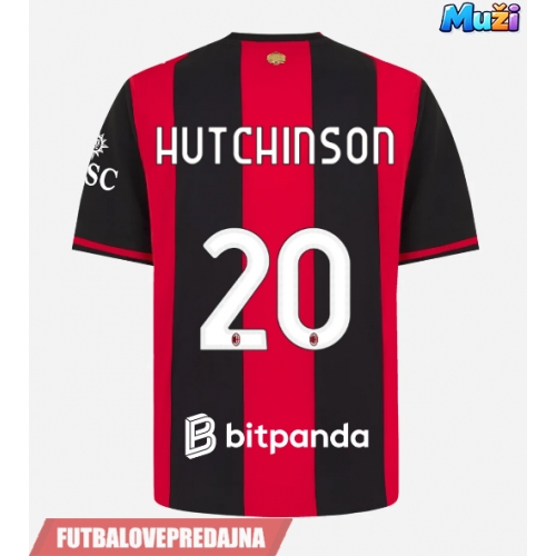 Lacne Muži Futbalové dres AC Milan Omari Hutchinson #20 2026-27 Krátky Rukáv - Domáci